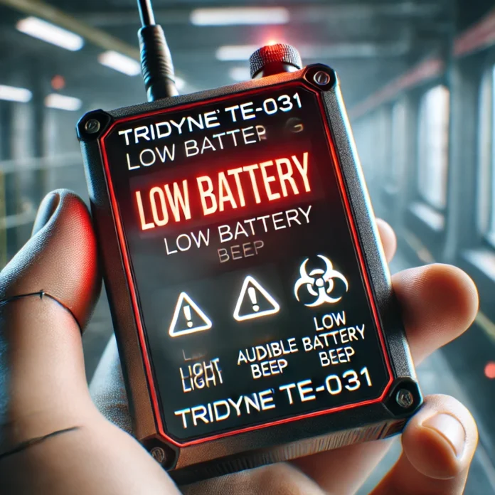 Tridyne TE-031 Low Battery